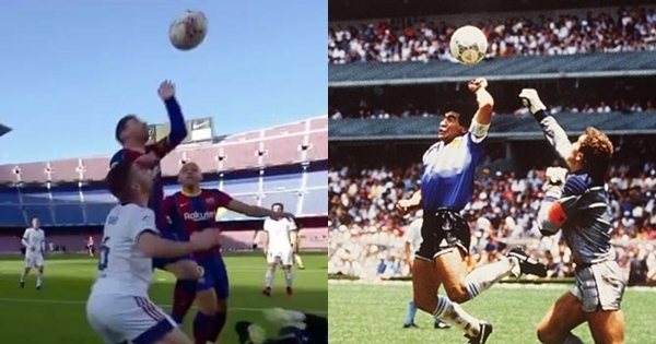 Messi suýt tái hiện "Bàn tay của Chúa" giống như Maradona